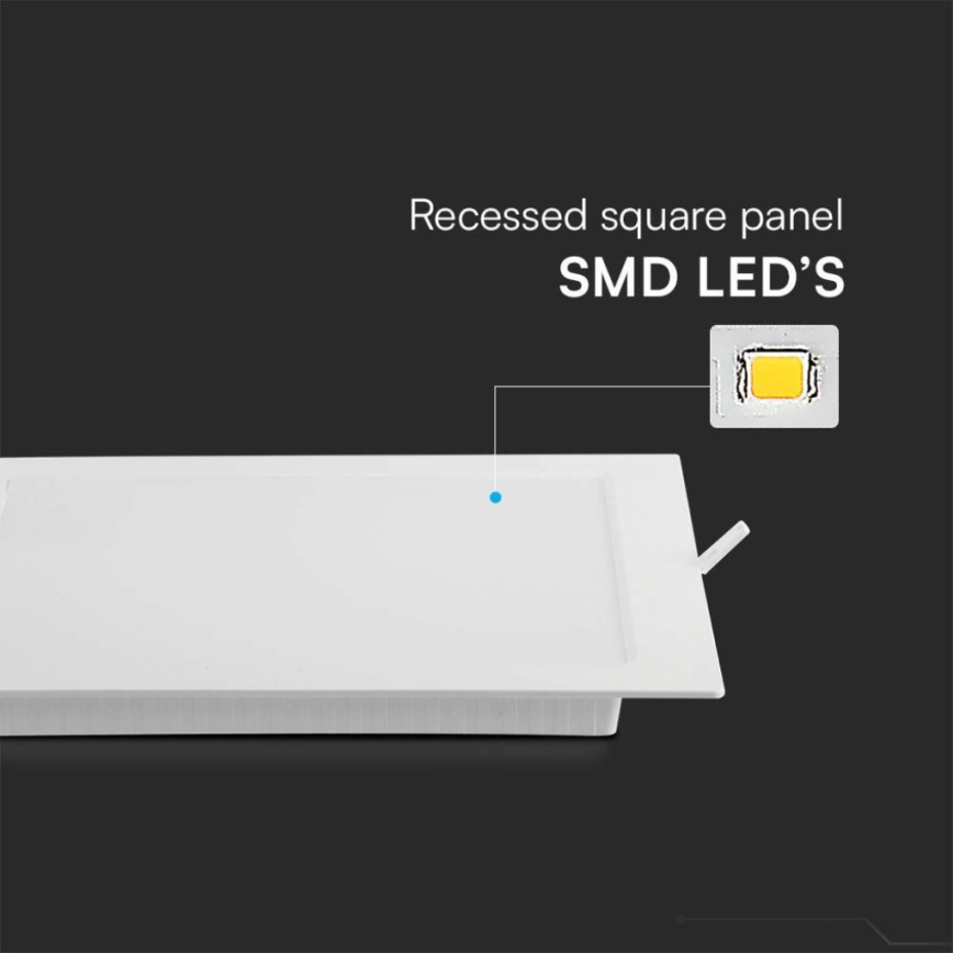 LED Podhľadové svietidlo LED/6W/230V 12x12 cm 3000K biela
