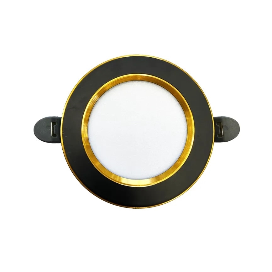 LED Podhľadové svietidlo LED/7,5W/230V 4000K čierna/zlatá