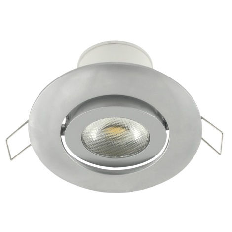 LED podhľadové svietidlo náklopné LED/7W/230V strieborná