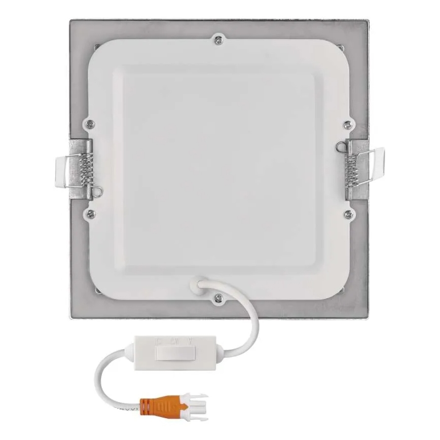 LED Podhľadové svietidlo NEXXO LED/12,5W/230V 3000/3500/4000K strieborné 17x17 cm