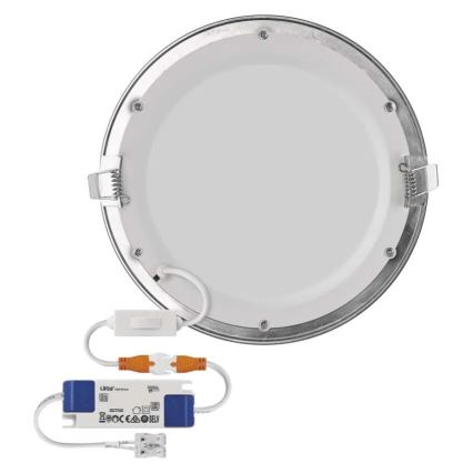 LED podhľadové svietidlo NEXXO LED/18W/230V 3000/3500/4000K strieborné pr. 22,5 cm