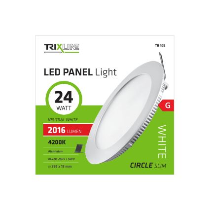 LED Podhľadové svietidlo ROUND LED/24W/230V 4200K