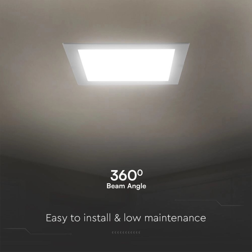 LED Podhľadové svietidlo SAMSUNG CHIP LED/18W/230V 4000K 22x22 cm biela