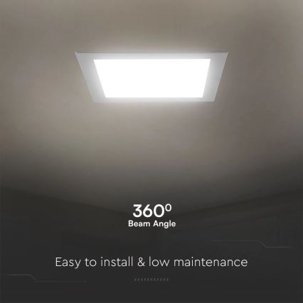LED Podhľadové svietidlo SAMSUNG CHIP LED/18W/230V 6500K 22x22 cm biela