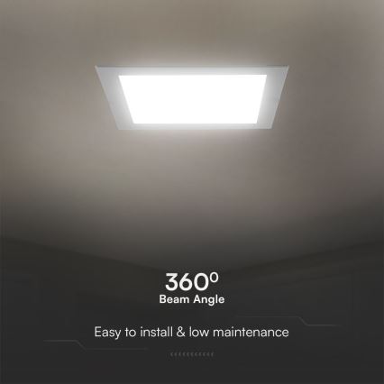 LED Podhľadové svietidlo SAMSUNG CHIP LED/24W/230V 3000K 29,5x29,5 cm biela