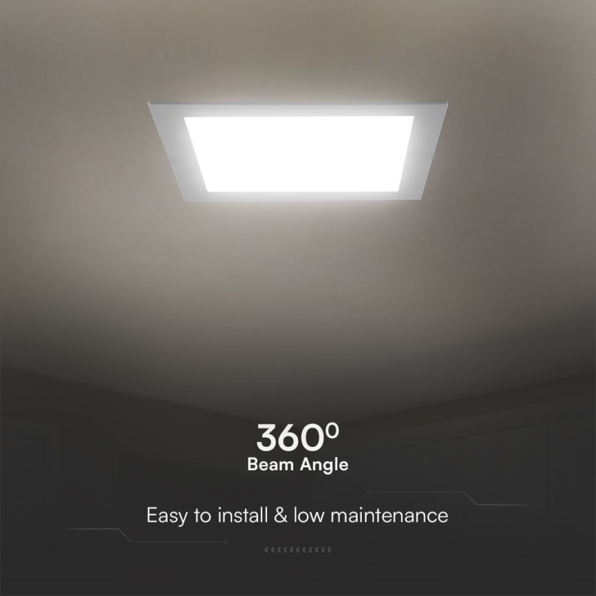 LED Podhľadové svietidlo SAMSUNG CHIP LED/24W/230V 3000K 29,5x29,5 cm biela