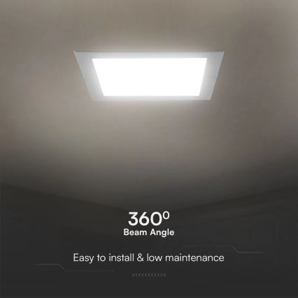 LED Podhľadové svietidlo SAMSUNG CHIP LED/24W/230V 6500K 29,5x29,5 cm biela