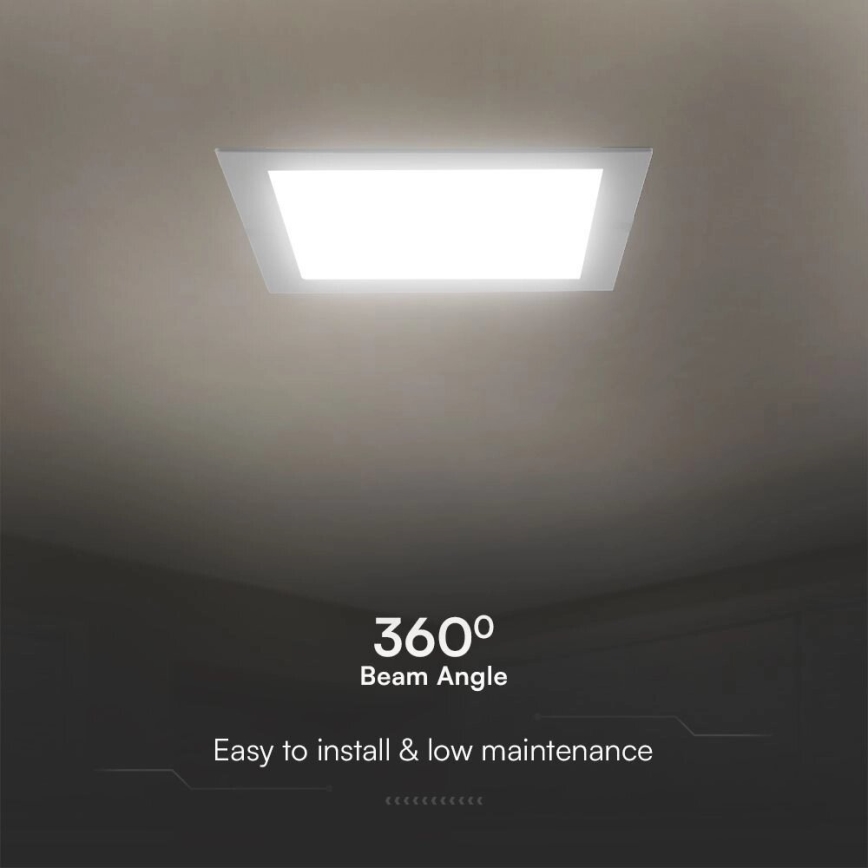 LED Podhľadové svietidlo SAMSUNG CHIP LED/24W/230V 6500K 29,5x29,5 cm biela