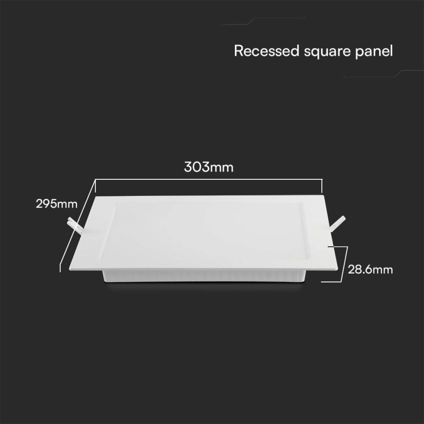 LED Podhľadové svietidlo SAMSUNG CHIP LED/24W/230V 6500K 29,5x29,5 cm biela