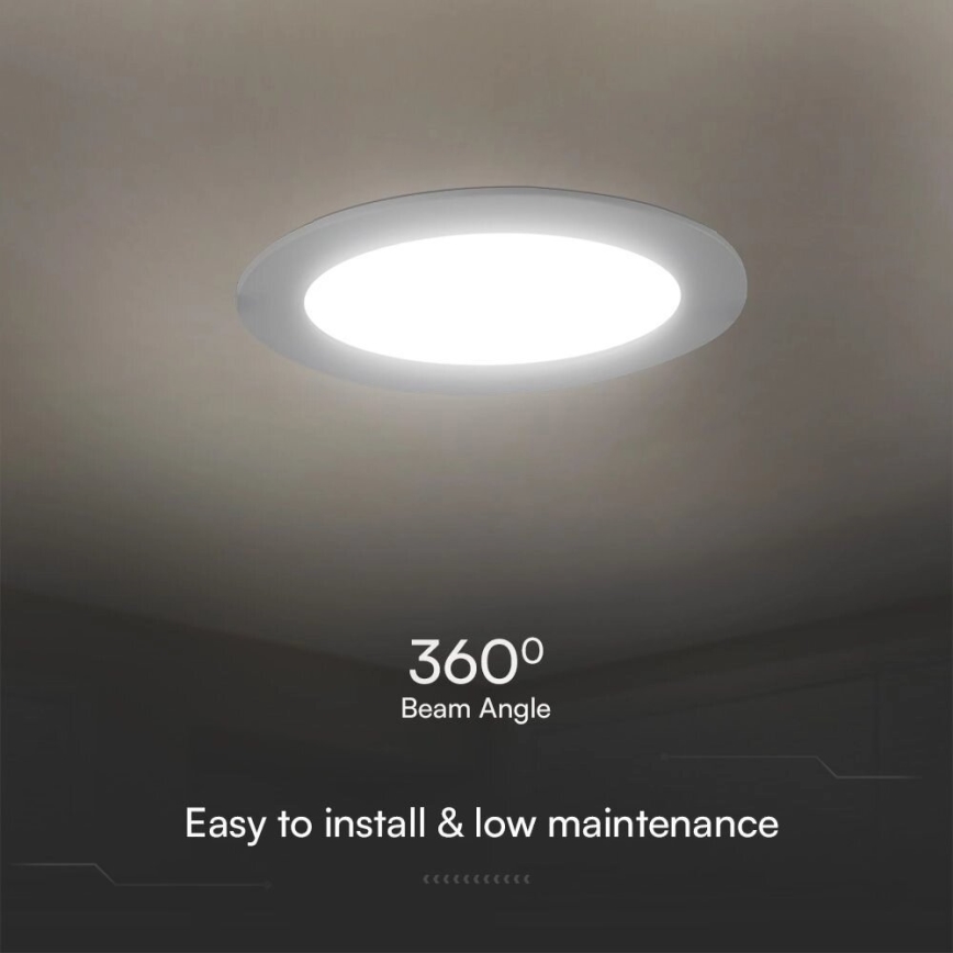 LED Podhľadové svietidlo SAMSUNG CHIP LED/24W/230V 6500K pr. 29,4 cm biela