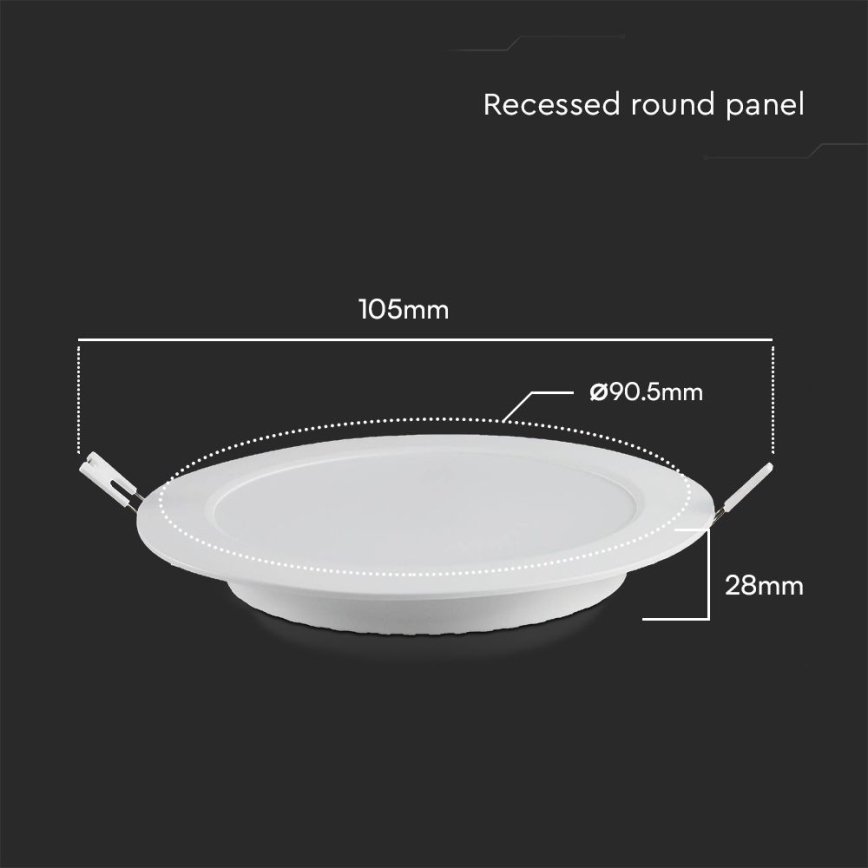 LED Podhľadové svietidlo SAMSUNG CHIP LED/3W/230V 3000K pr. 9,5 cm biela