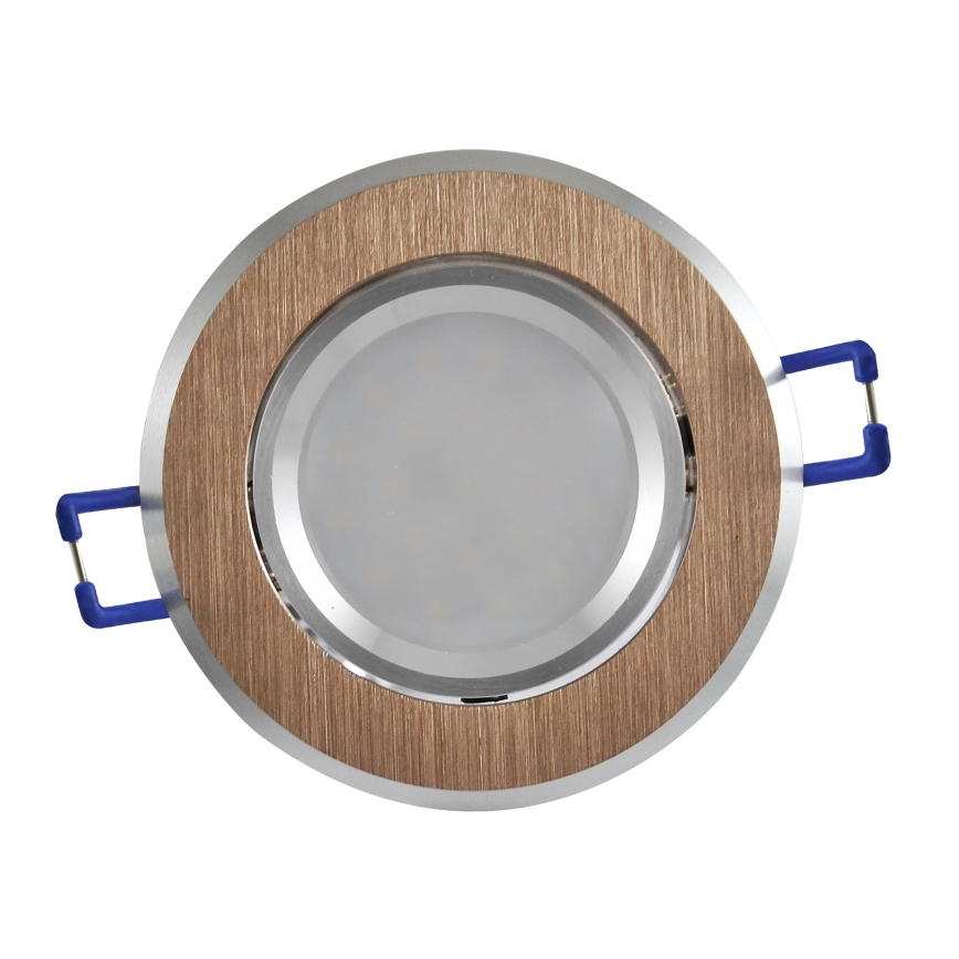 LED Podhľadové svietidlo SLNKO OLAL 1xGU10/3,5W/230V 3000K pr. 8,4 cm zlatá