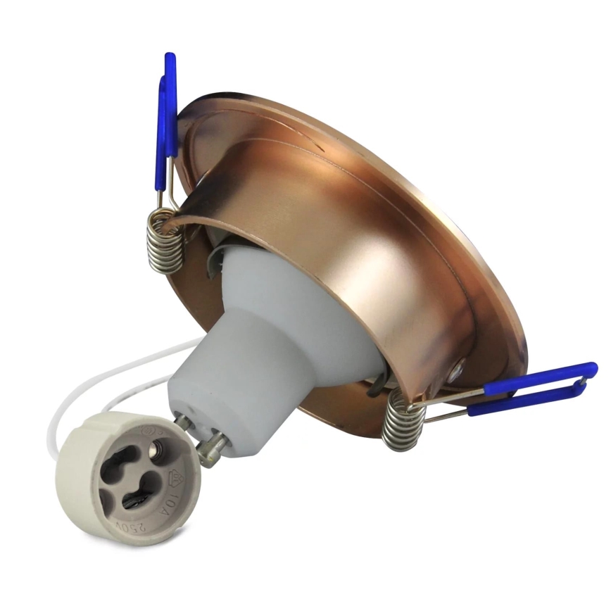 LED Podhľadové svietidlo SLNKO OLAL 1xGU10/3,5W/230V 3000K pr. 8,4 cm zlatá