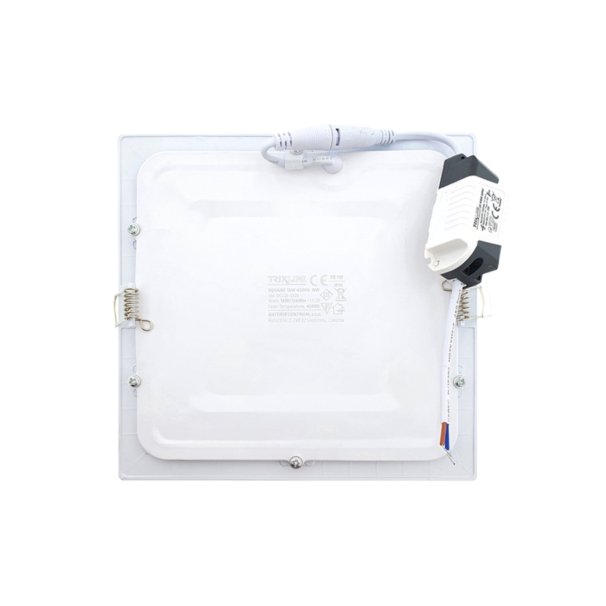 LED Podhľadové svietidlo SQUARE LED/15W/230V 4200K 18,8x18,8 cm biela