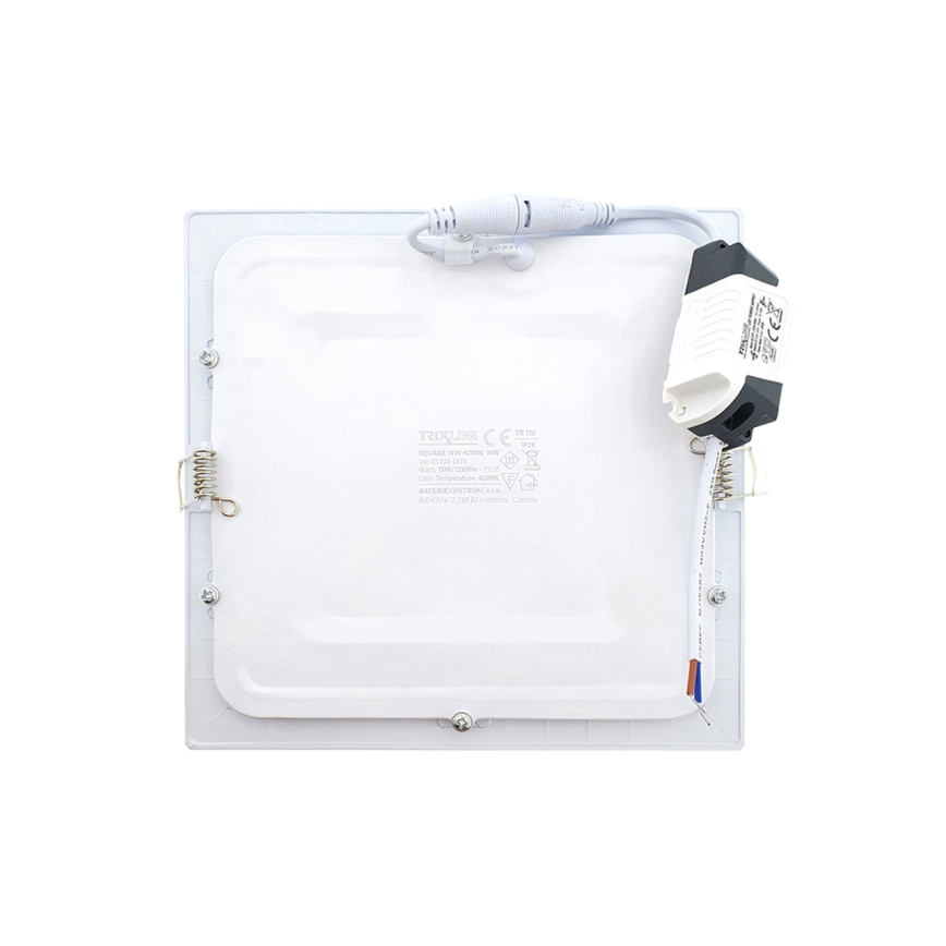 LED Podhľadové svietidlo SQUARE LED/15W/230V 4200K 18,8x18,8 cm biela