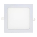 LED Podhľadové svietidlo SQUARE LED/15W/230V 6500K 18,8x18,8 cm biela