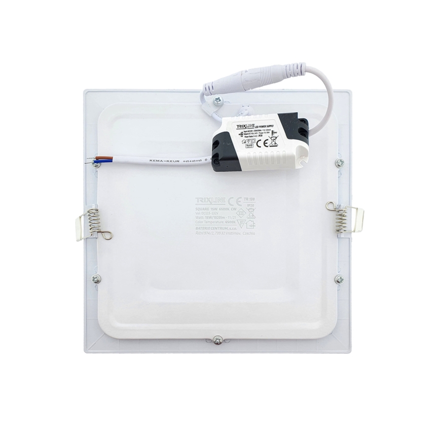 LED Podhľadové svietidlo SQUARE LED/15W/230V 6500K 18,8x18,8 cm biela
