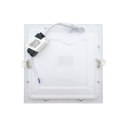 LED Podhľadové svietidlo SQUARE LED/18W/230V 2700K 22x22 cm biela