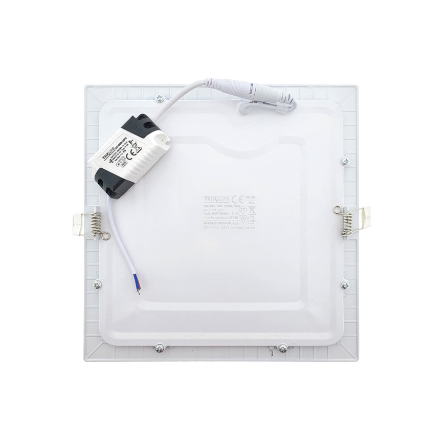 LED Podhľadové svietidlo SQUARE LED/18W/230V 2700K 22x22 cm biela