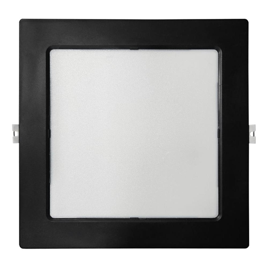 LED Podhľadové svietidlo SQUARE LED/18W/230V 4000K 22x22 cm čierna