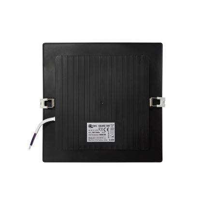 LED Podhľadové svietidlo SQUARE LED/18W/230V 4000K 22x22 cm čierna