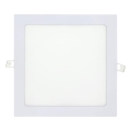 LED Podhľadové svietidlo SQUARE LED/18W/230V 4200K 22x22 cm biela