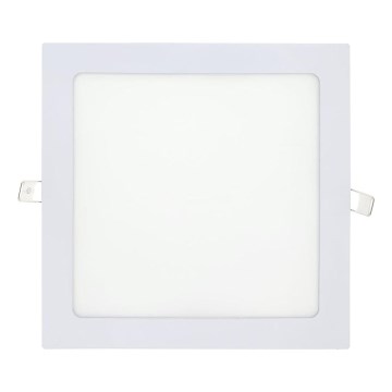 LED Podhľadové svietidlo SQUARE LED/18W/230V 4200K 22x22 cm biela