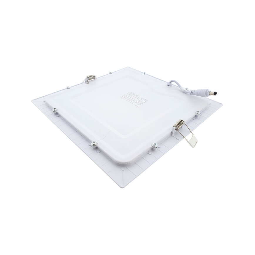 LED Podhľadové svietidlo SQUARE LED/18W/230V 4200K 22x22 cm biela