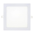 LED Podhľadové svietidlo SQUARE LED/18W/230V 6500K 22x22 cm biela