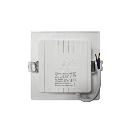 LED Podhľadové svietidlo SQUARE LED/6W/230V 4000K 12x12 cm biela