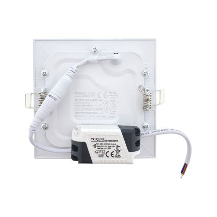 LED Podhľadové svietidlo SQUARE LED/6W/230V 6500K 11,8x11,8 cm biela