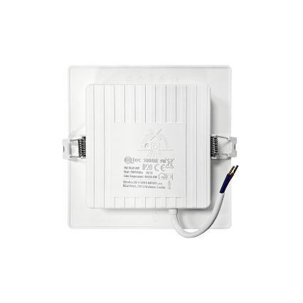 LED Podhľadové svietidlo SQUARE LED/9W/230V 4000K 14,5x14,5 cm biela