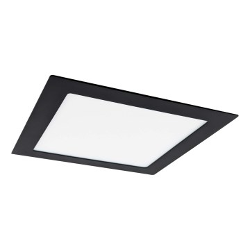 LED Podhľadové svietidlo VEGA LED/12W/230V 2900/3900/5800K 17,5x17,5 cm čierna