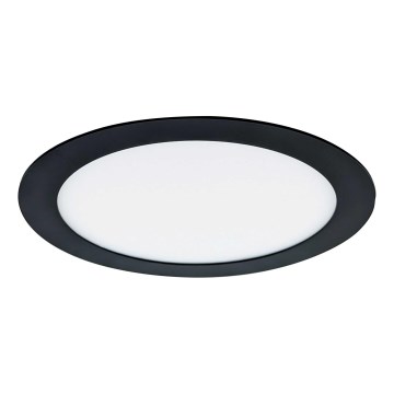 LED Podhľadové svietidlo VEGA LED/18W/230V 2900/3900/5800K pr. 22,5 cm čierna
