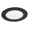 LED Podhľadové svietidlo VEGA LED/6W/230V 2900/3900/5800K pr. 12,5 cm čierna