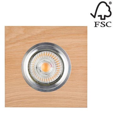 LED Podhľadové svietidlo VITAR 1xGU10/5W/230V CRI 90 dub – FSC certifikované