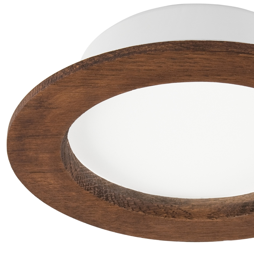 LED Podhľadové svietidlo WOODY SPOT LED/12,5W/230V 3000K čerešňa ø 16 cm