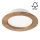 LED Podhľadové svietidlo WOODY SPOT LED/12,5W/230V 4000K orech ø 16 cm
