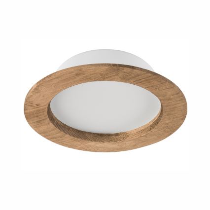 LED Podhľadové svietidlo WOODY SPOT LED/12,5W/230V 4000K orech ø 16 cm