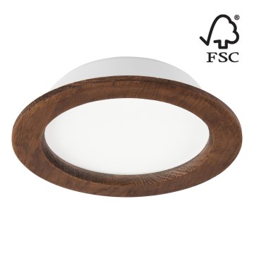 LED Podhľadové svietidlo WOODY SPOT LED/16,5W/230V 4000K čerešňa ø 18,5 cm