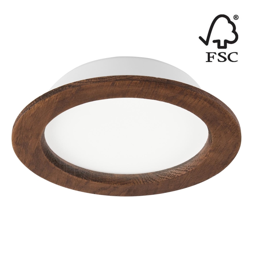 LED Podhľadové svietidlo WOODY SPOT LED/16,5W/230V 4000K čerešňa ø 18,5 cm
