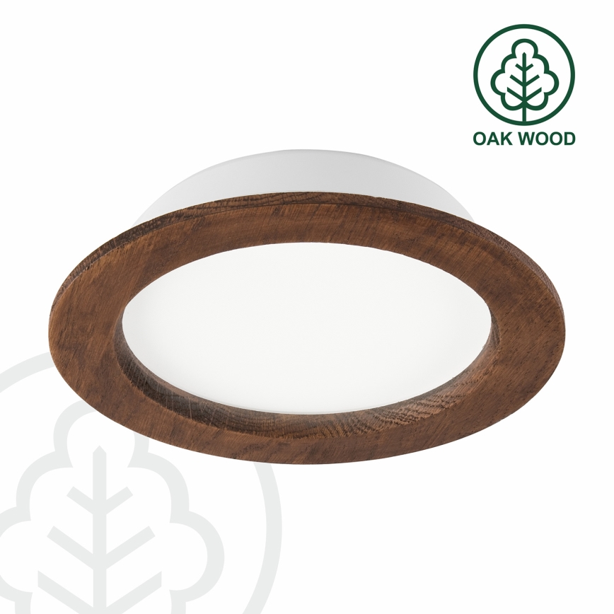 LED Podhľadové svietidlo WOODY SPOT LED/16,5W/230V 4000K čerešňa ø 18,5 cm
