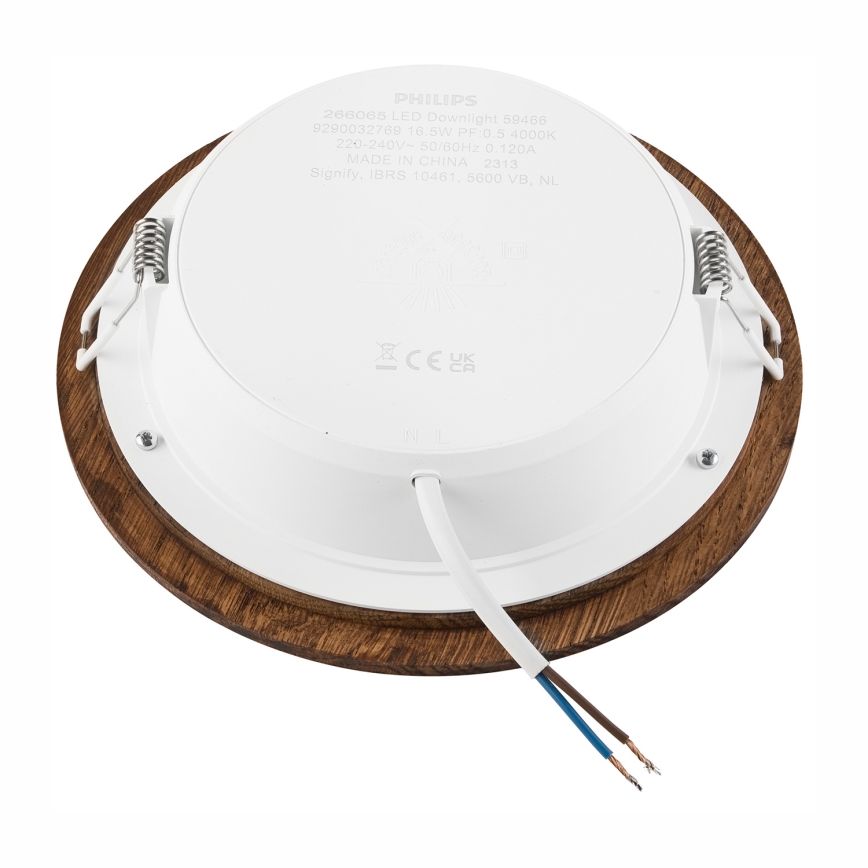 LED Podhľadové svietidlo WOODY SPOT LED/16,5W/230V 4000K čerešňa ø 18,5 cm