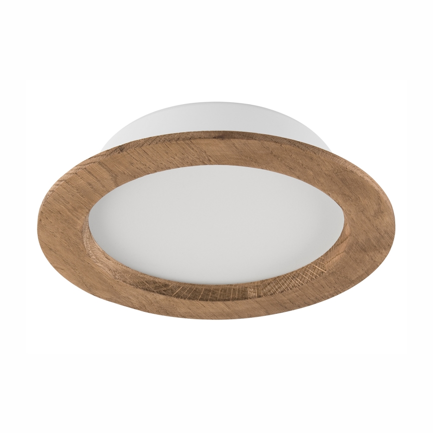 LED Podhľadové svietidlo WOODY SPOT LED/16,5W/230V 4000K orech ø 18,5 cm