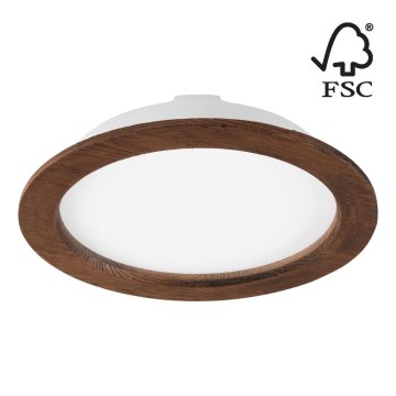 LED Podhľadové svietidlo WOODY SPOT LED/23,5W/230V 4000K čerešňa ø 23,5 cm