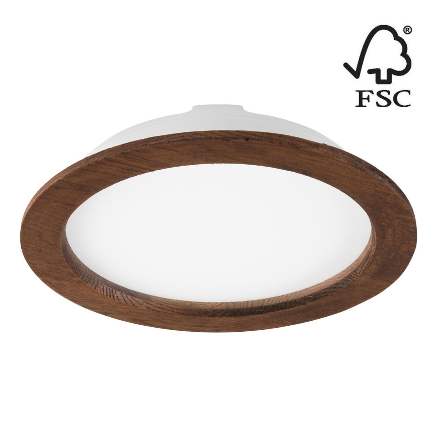 LED Podhľadové svietidlo WOODY SPOT LED/23,5W/230V 4000K čerešňa ø 23,5 cm