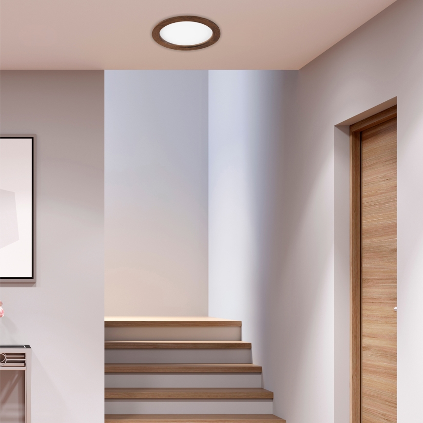LED Podhľadové svietidlo WOODY SPOT LED/23,5W/230V 4000K čerešňa ø 23,5 cm