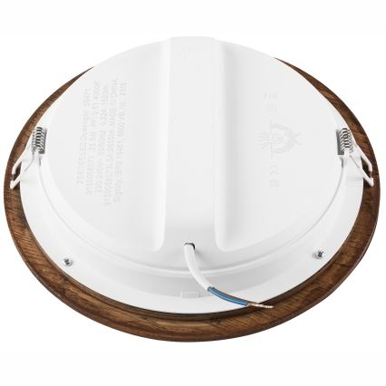 LED Podhľadové svietidlo WOODY SPOT LED/23,5W/230V 4000K čerešňa ø 23,5 cm