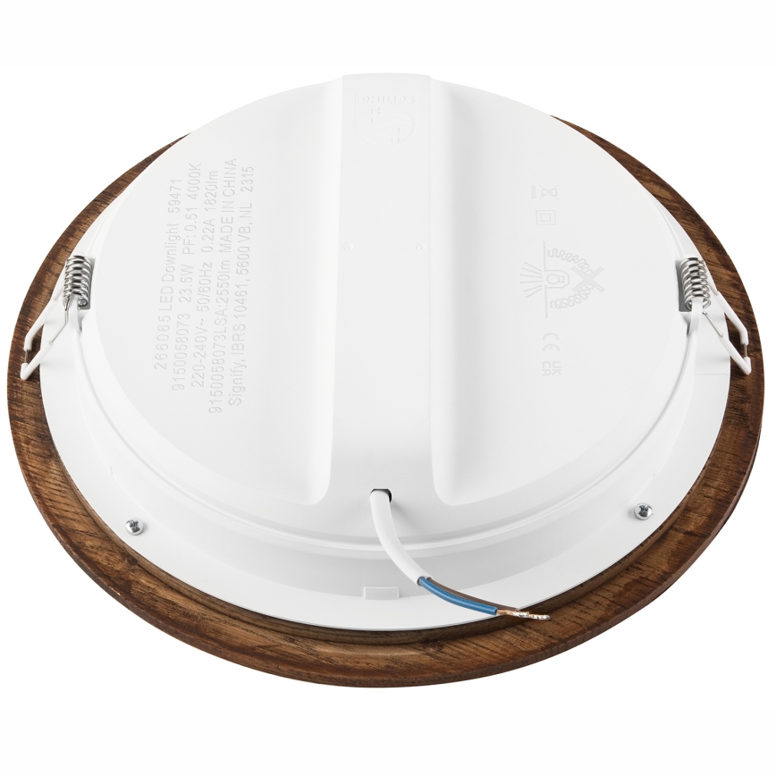 LED Podhľadové svietidlo WOODY SPOT LED/23,5W/230V 4000K čerešňa ø 23,5 cm