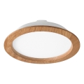 LED Podhľadové svietidlo WOODY SPOT LED/23,5W/230V 4000K dub ø 23,5 cm